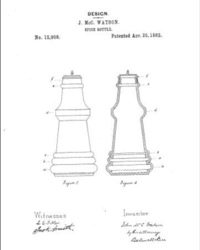 glass bottle patent