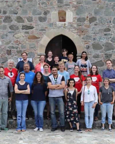 Students from CIAMS and The Cyprus Institute, along with Profs. Sturt Manning and Nikolas Bakirtzis.