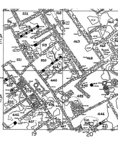 Archaeological site plan