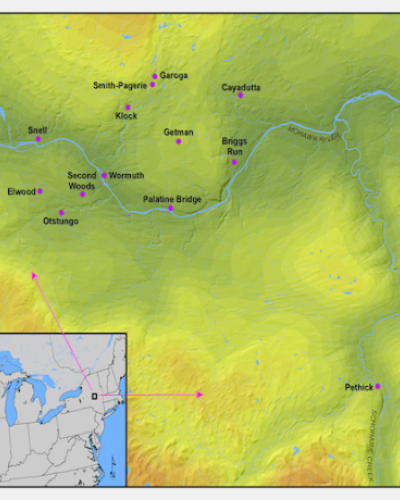 map of upstate new york